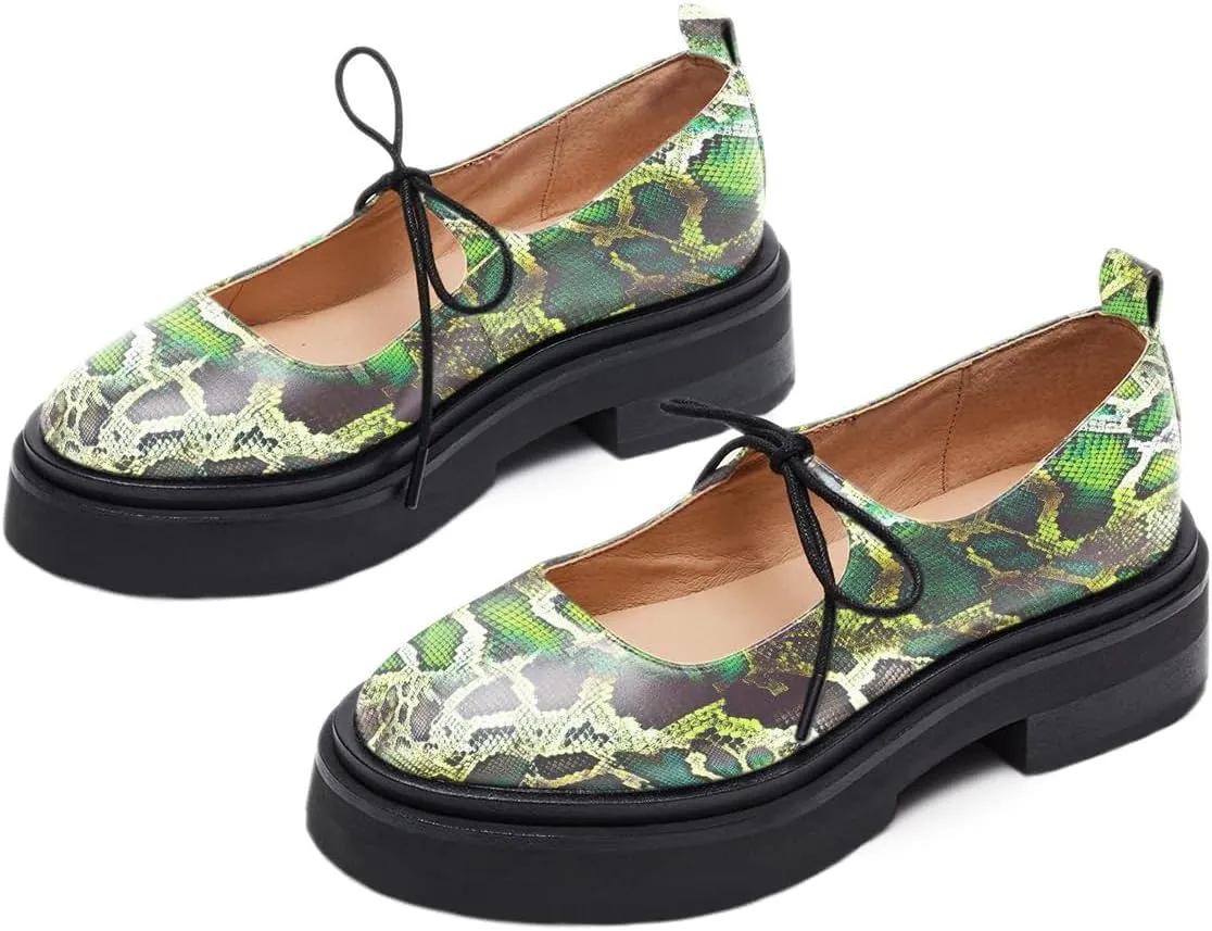 Milooey shoes Women's Fashion Round Toe Platform Mary Janes Cute Lace Up Chunky Heel Pumps Uniform Dress Party School Daily Shoes Size 4-16 Us