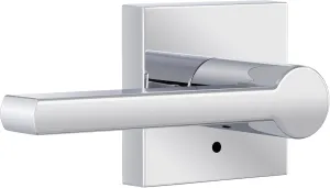 Miseno MLK3022 Lorton Flat Bar Privacy Door Lever Set - Polished Chrome