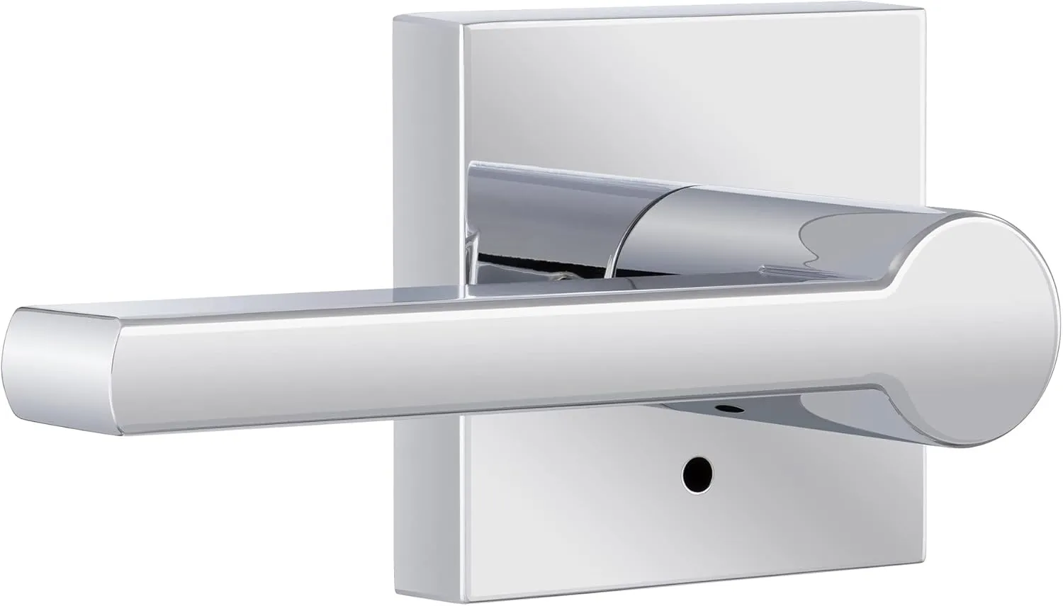 Miseno MLK3022 Lorton Flat Bar Privacy Door Lever Set - Polished Chrome