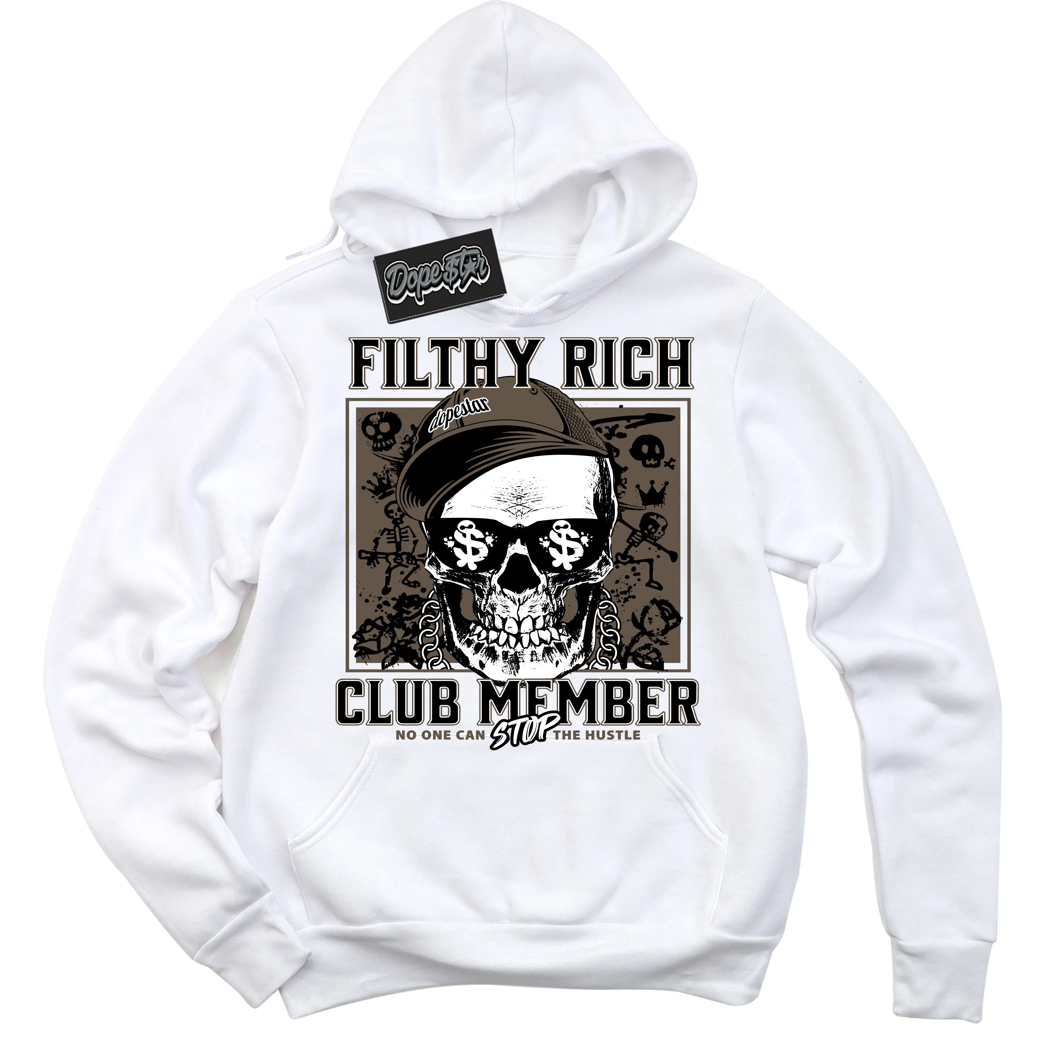 Mocha Palomino 1s Sneaker Hoodie Filthy Rich Graphic