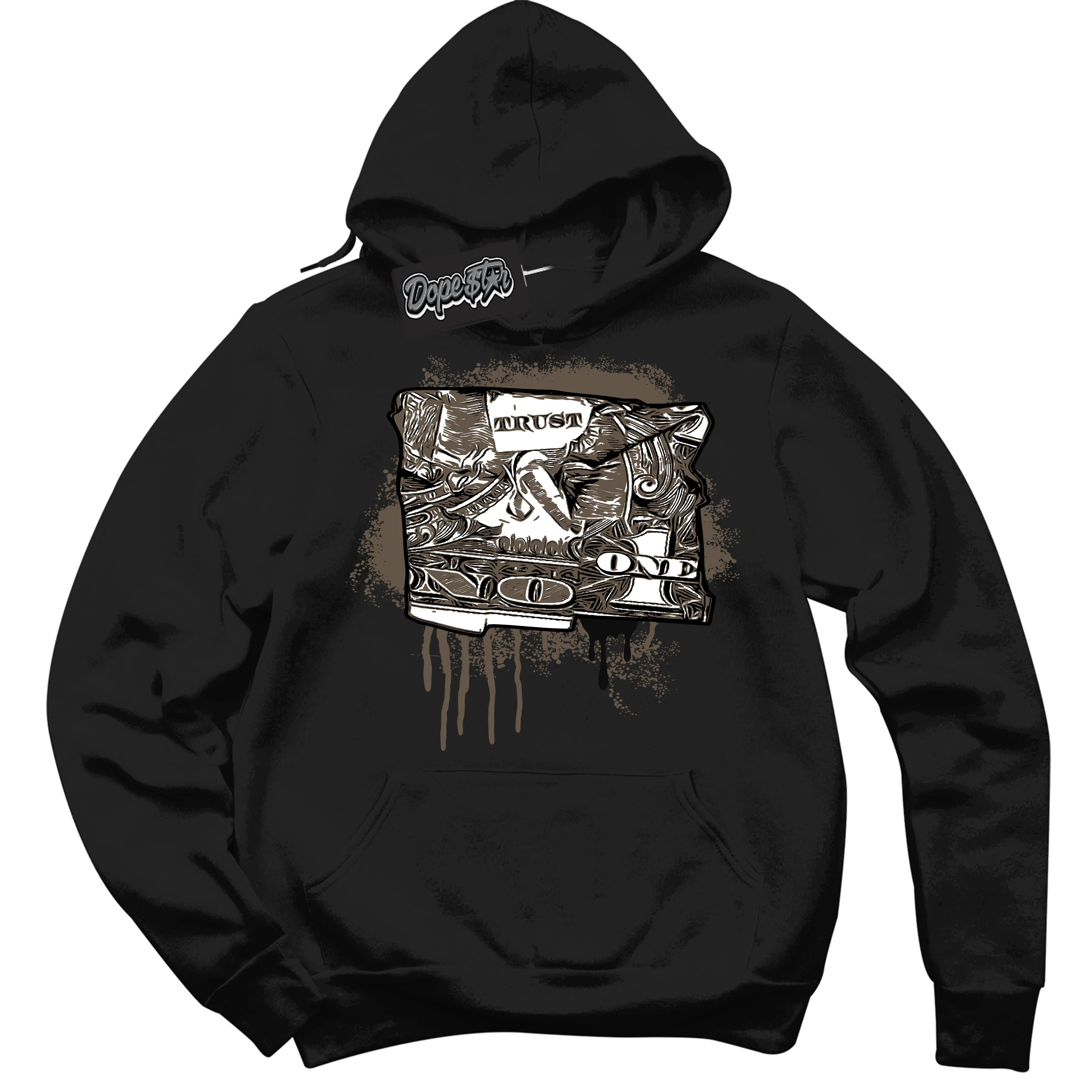Mocha Palomino 1s Sneaker Hoodie Trust No One Dollar Graphic