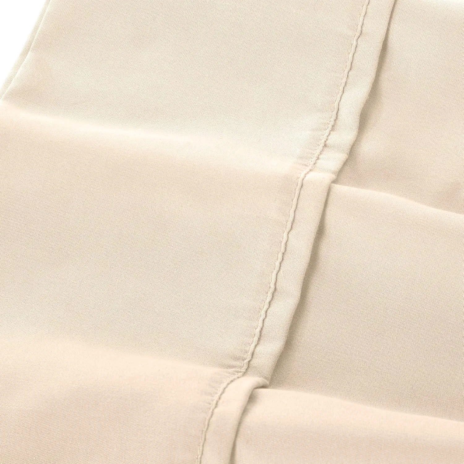 Modern Threads Soft Microfiber Solid Sheets - Luxurious Microfiber Bed Sheets - Includes Flat Sheet, Fitted Sheet with Deep Pockets, & Pillowcases Egg Shell Full