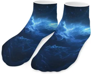 Nebula Cloud Unisex Activewear Ankle Socks Lightweight Low Cut And No Show Socks
