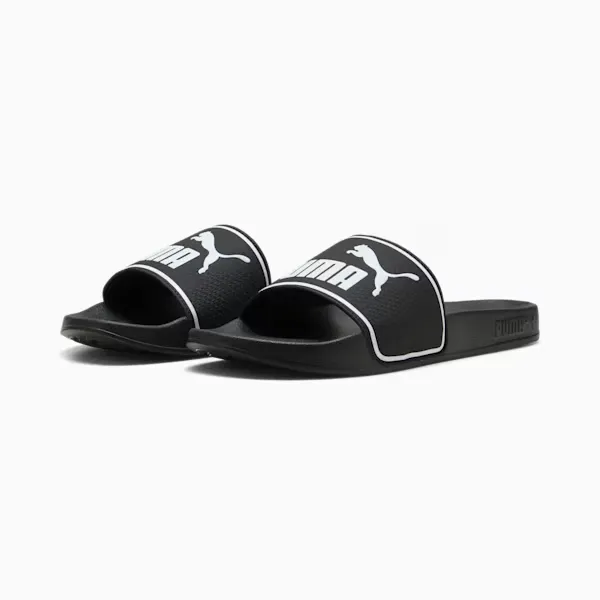 NEW Men's PUMA LEADCAT 2.0 Black White EVA Slides AUTHENTIC IN BOX