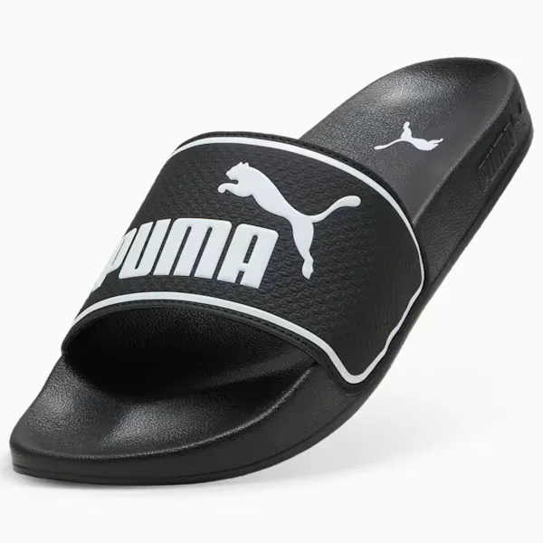NEW Men's PUMA LEADCAT 2.0 Black White EVA Slides AUTHENTIC IN BOX