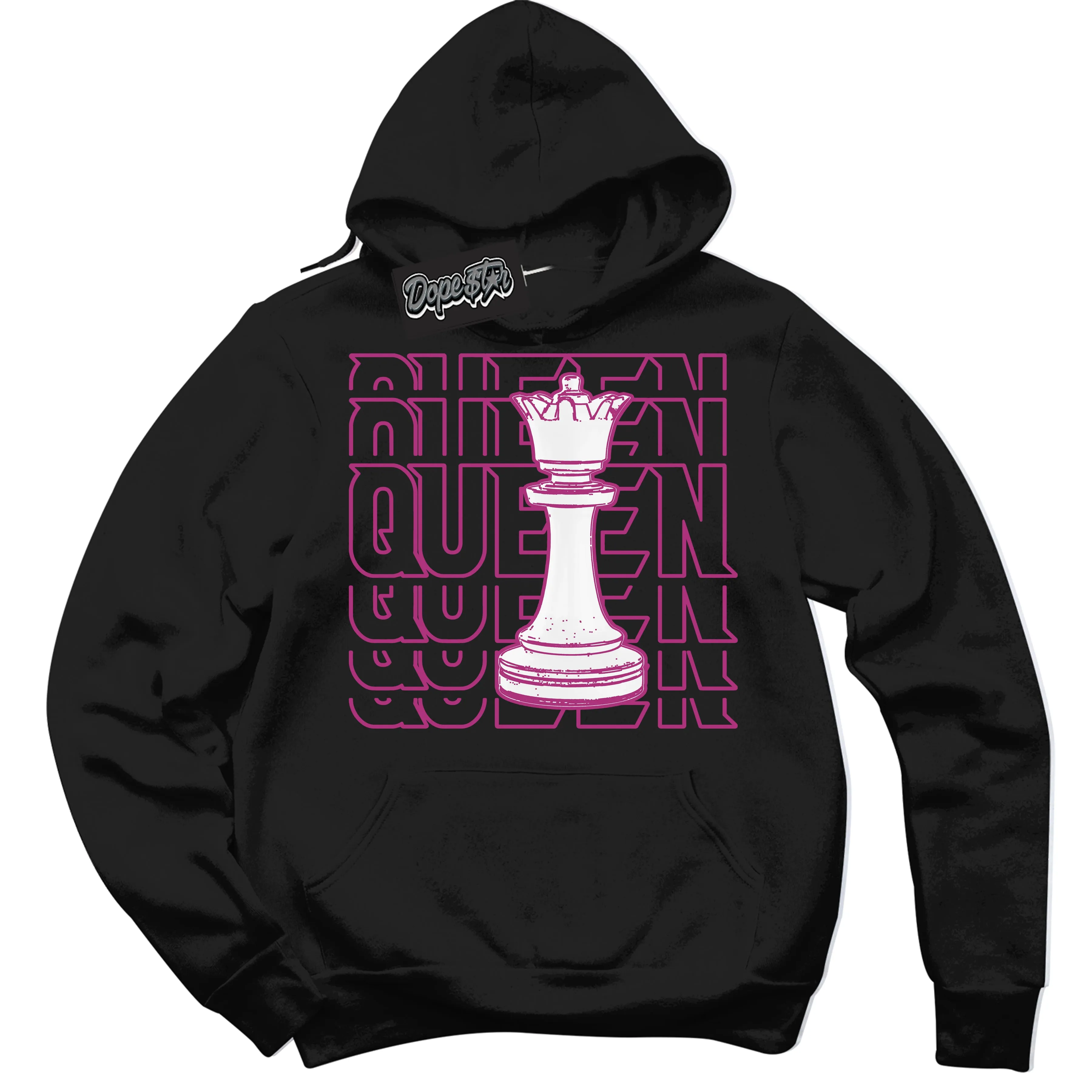Next Nature Hot Fuchsia Dunk Sneaker Hoodie Queen Chess Graphic