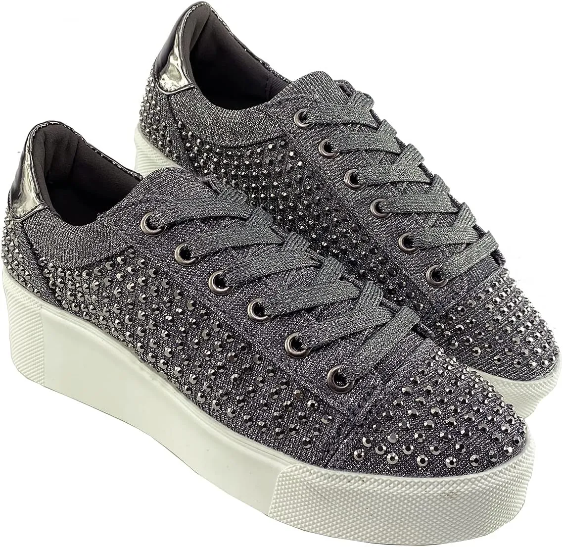 Not Rated Diva Sneaker Rhinestone Glam Black