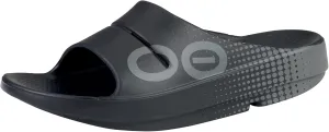 OOFOS OOahh Sport Recovery Slide, Black Matrix - Women’s Size 5, Men’s Size 3