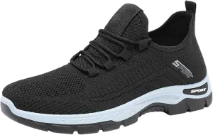Orthopedic Sneakers for Women Summer Comfortable Slip On Soft Sole Walking Shoes Lightweight Breathable Mesh Color Block Workout Tennis Shoes with Arch Support