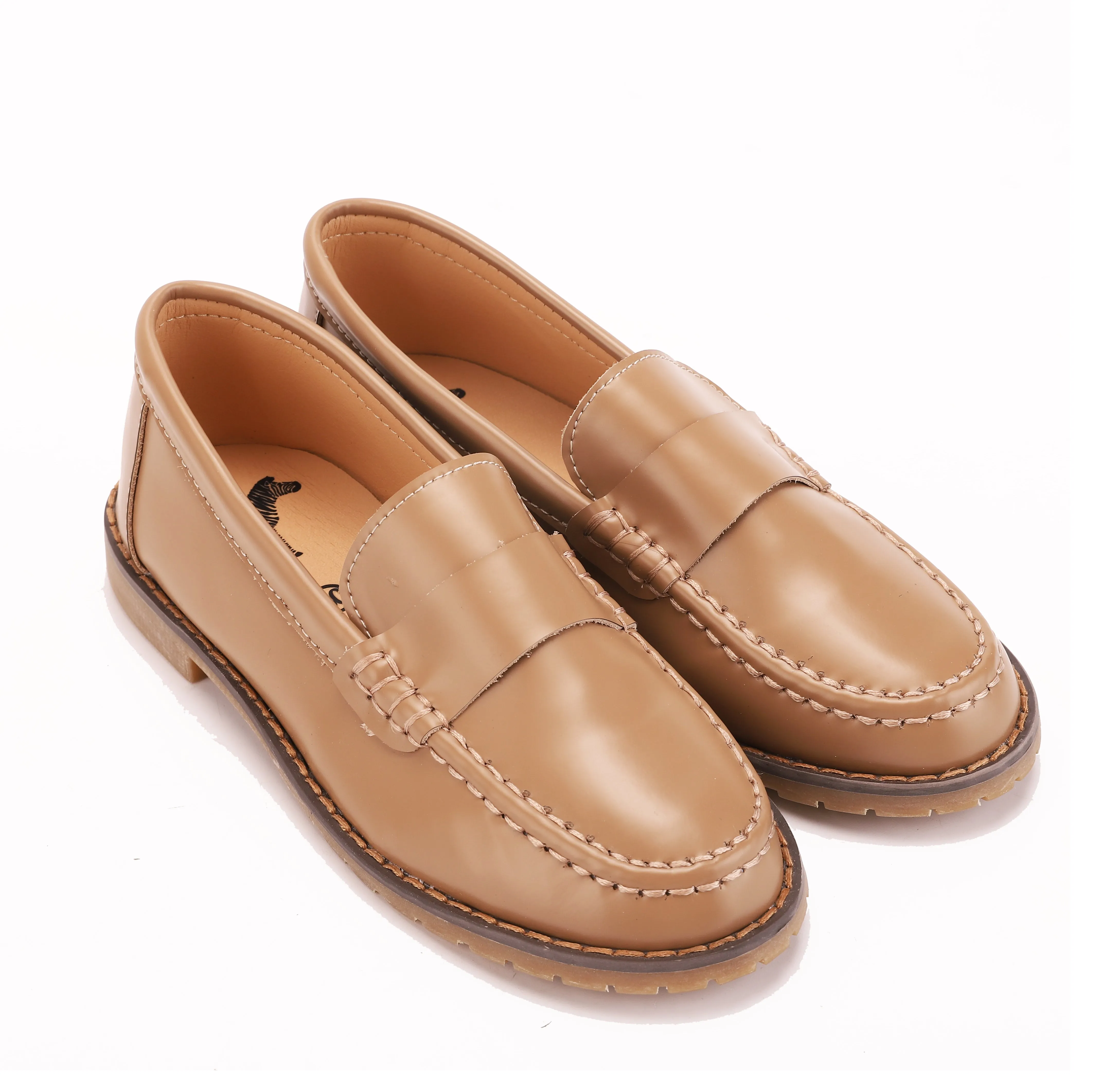 Platinum Platform Penny Loafer - Hard Sole