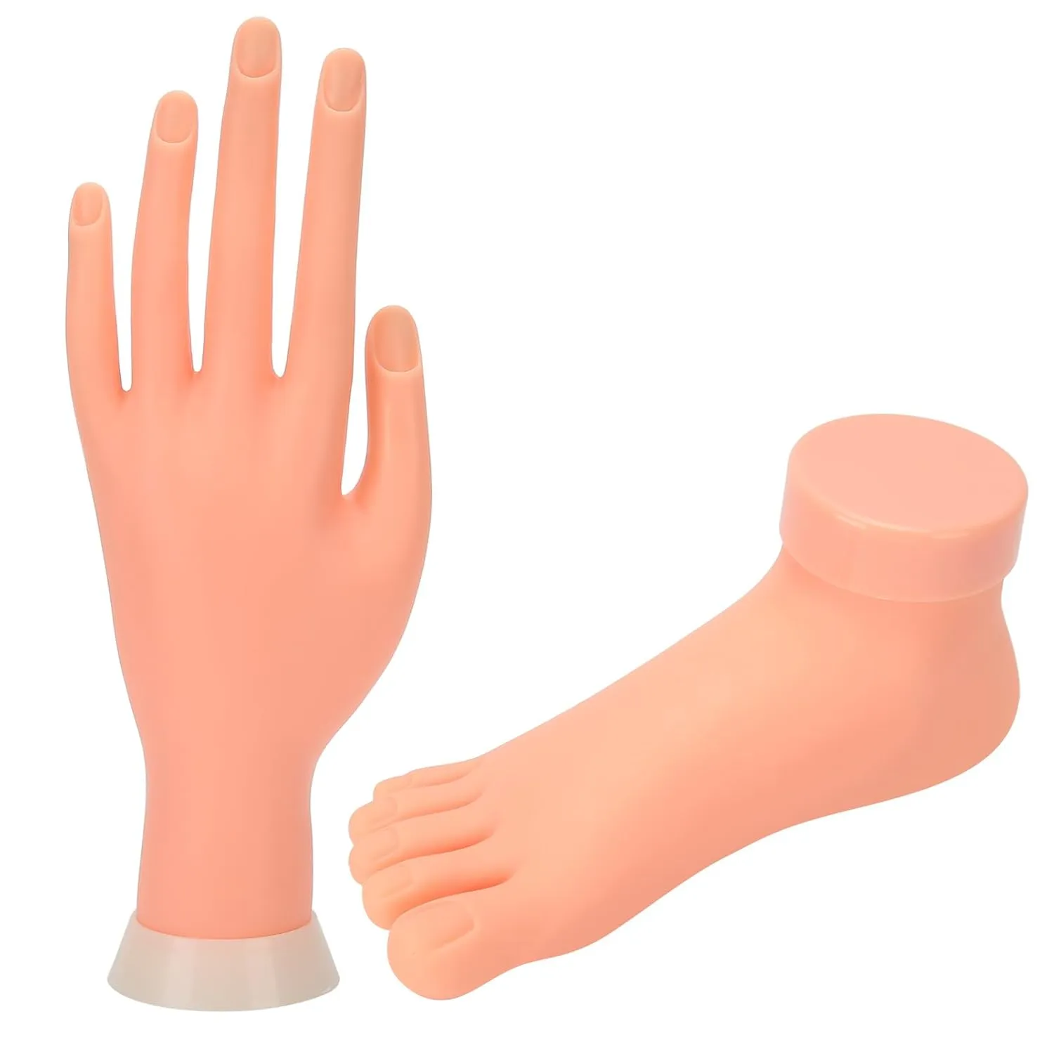 Practice Hand For Acrylic Nails, Practice Fake Foot Hand Model Nail Hand Practice Nail Practice Hand Nails Tips Art Trainer Manicure Practice Foot Hand Tool For Nail Art Training
