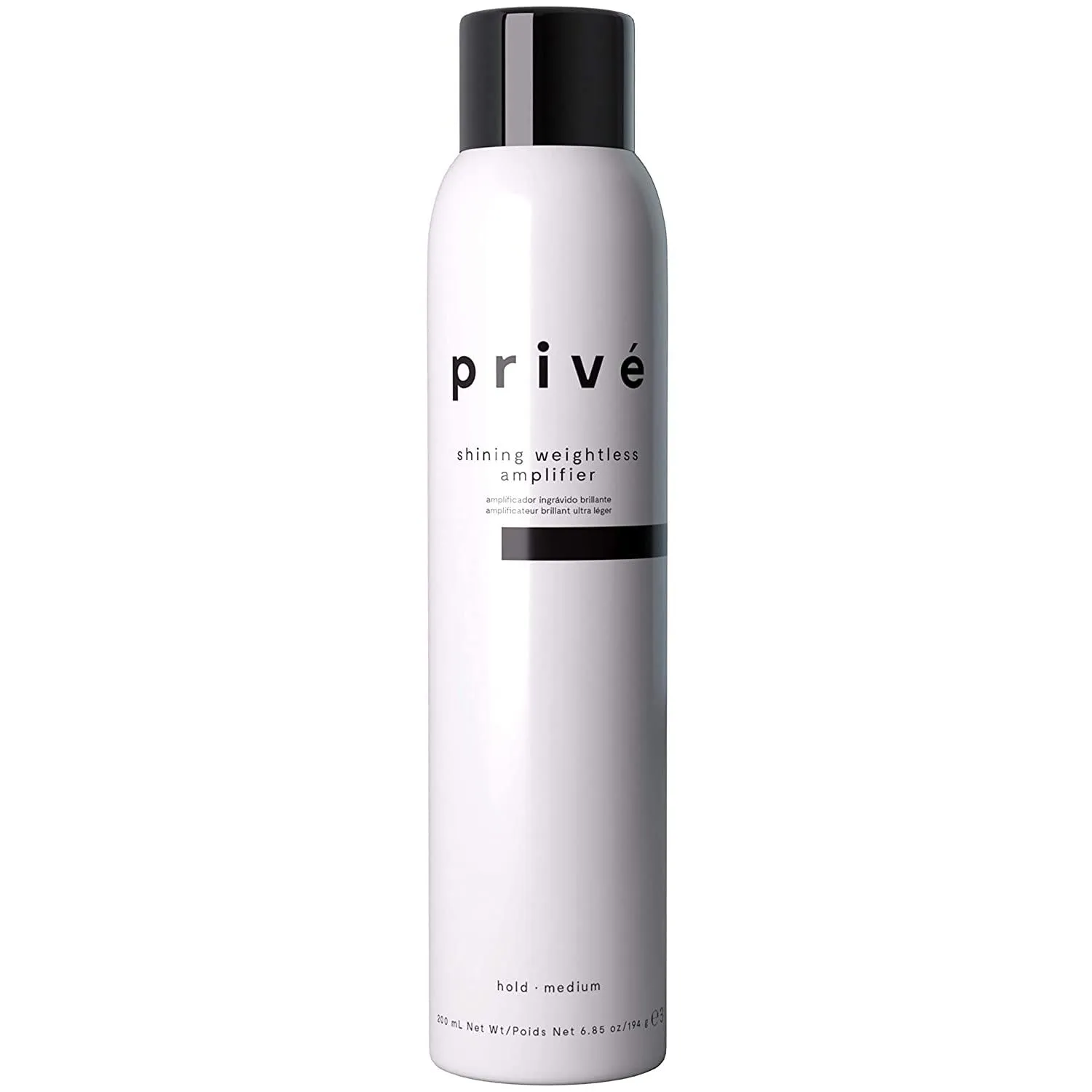 Privé Shining Weightless Amplifier Hair Mousse - Volumizing Mousse for Hair Volume with Bamboo & Green Tea for Root Lift, Shine & Strength - Helps Add Body to Dull, Flat Strands (6.85 oz)
