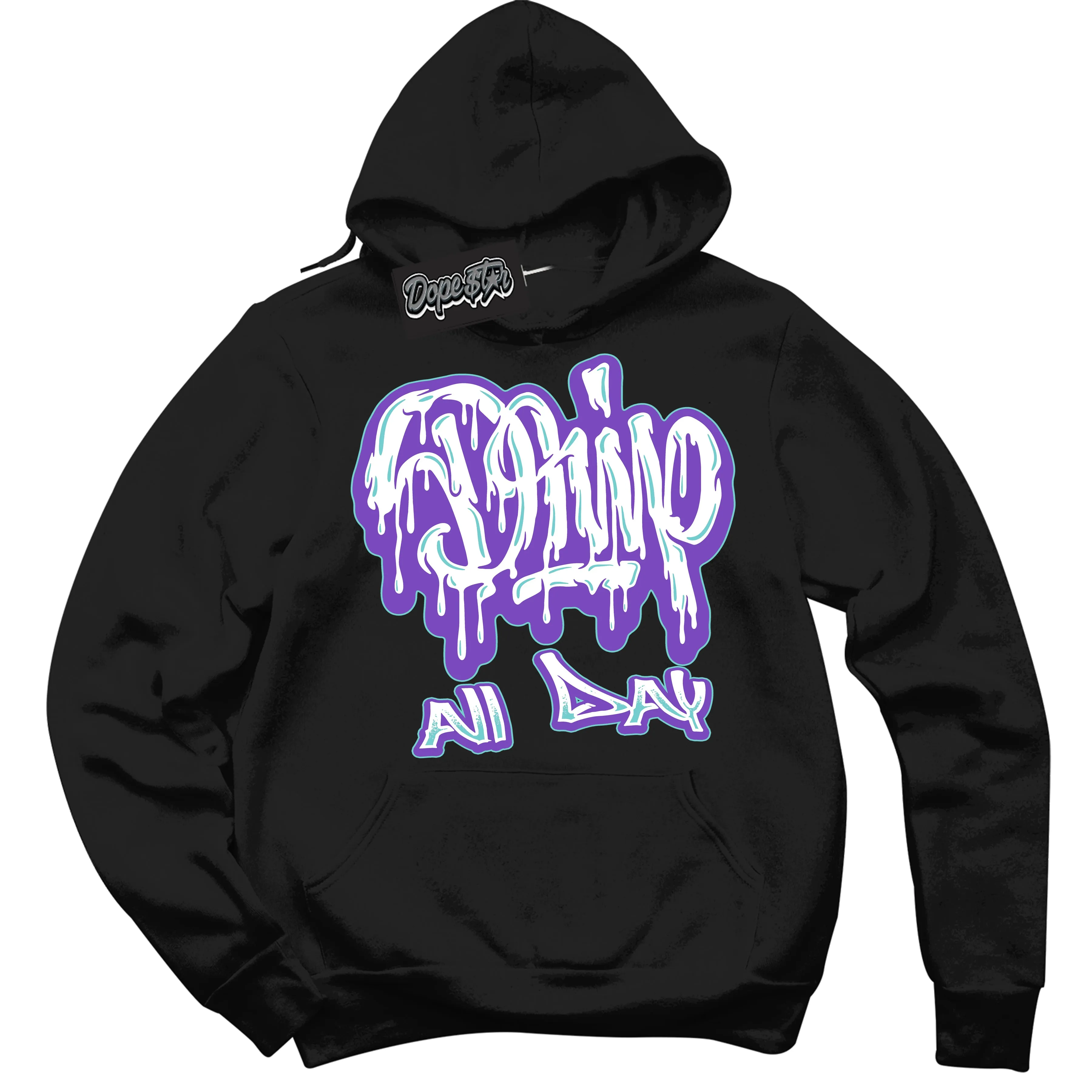 Psychic Purple Hyper Jade 1s Sneaker Hoodie Drip All Day Graphic
