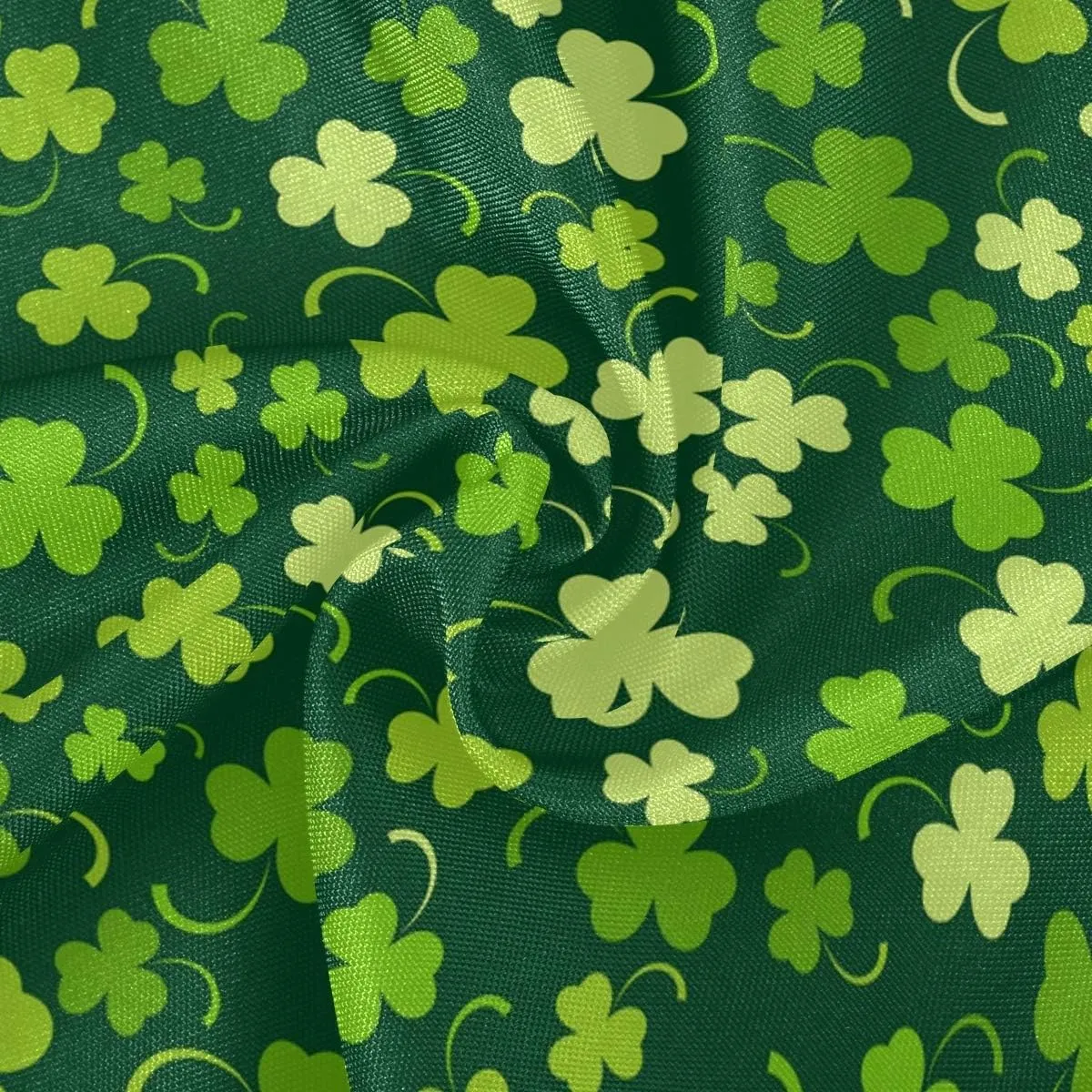 Qilmy St. Patrick's Day Clover Round Tablecloth 60 Inch Macrame Lace Table Cloth Table Cover for Kitchen Dinning Tabletop Decor…