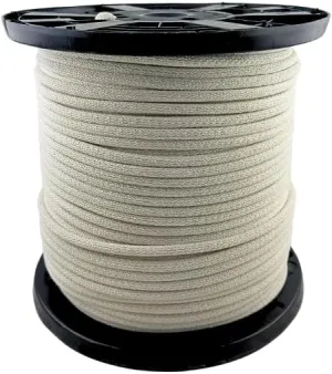 QNR 3/8" Cotton Blend Rope - 500 ft Spool | Polyester Reinforced - Low Stretch - Improved Knotting and Gripping