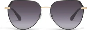 Quay - Womens Sunglasses, Round Lenses with UV Protection, Oversized Sunglasses (Main Character)