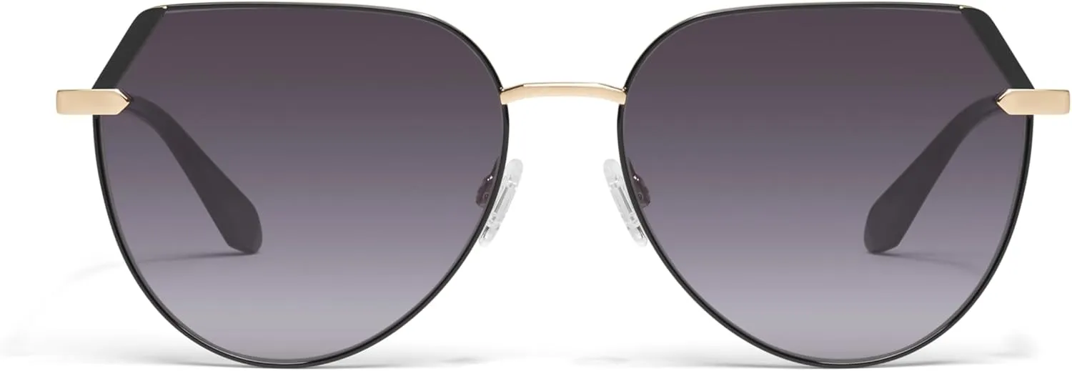 Quay - Womens Sunglasses, Round Lenses with UV Protection, Oversized Sunglasses (Main Character)