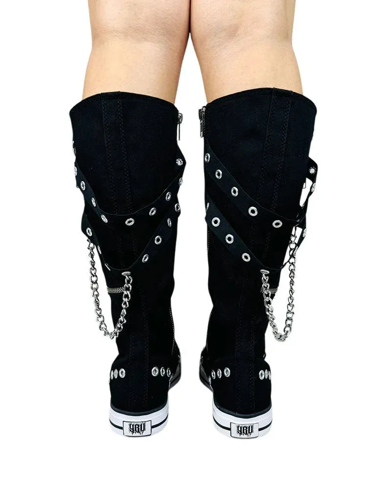 Rawr Knee-High Sneaker (White) Y.R.U.