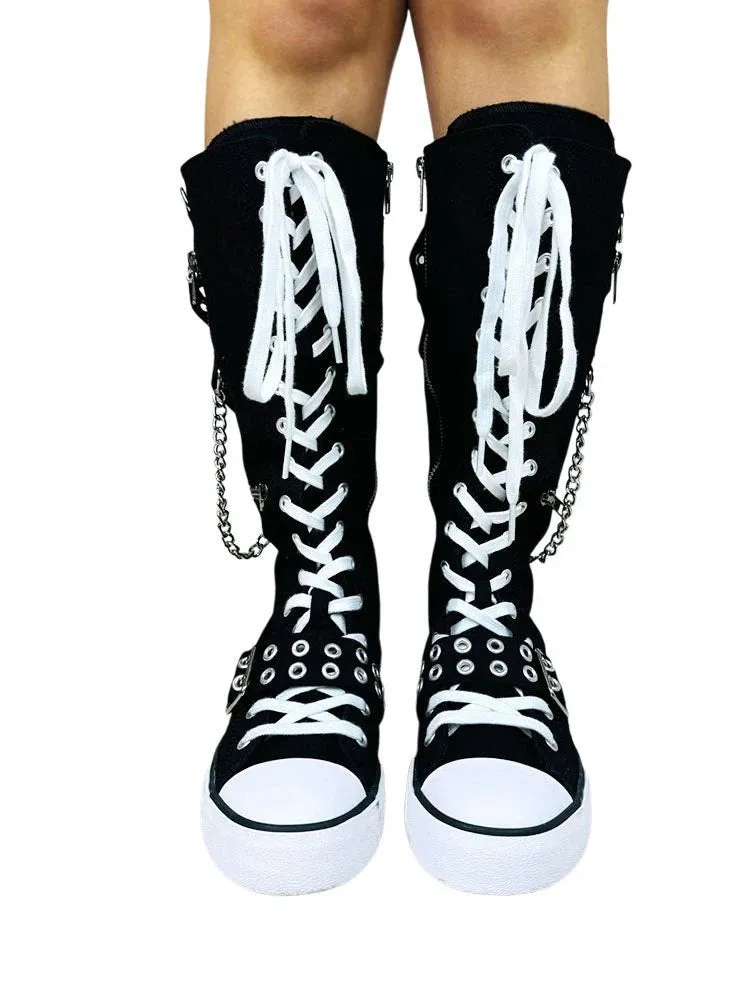 Rawr Knee-High Sneaker (White) Y.R.U.