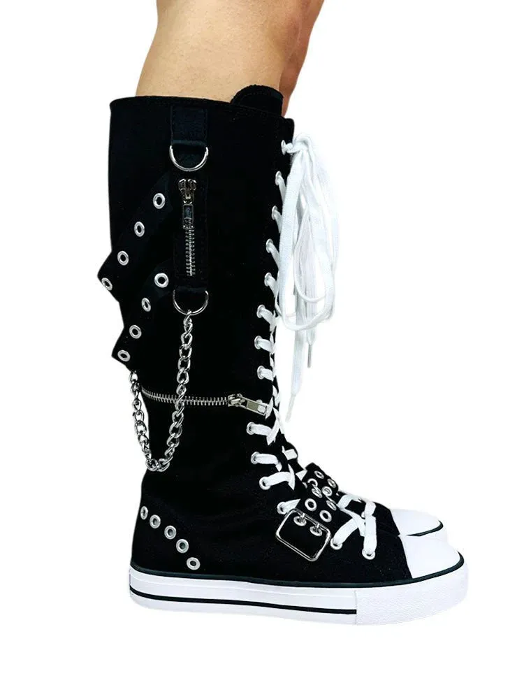 Rawr Knee-High Sneaker (White) Y.R.U.