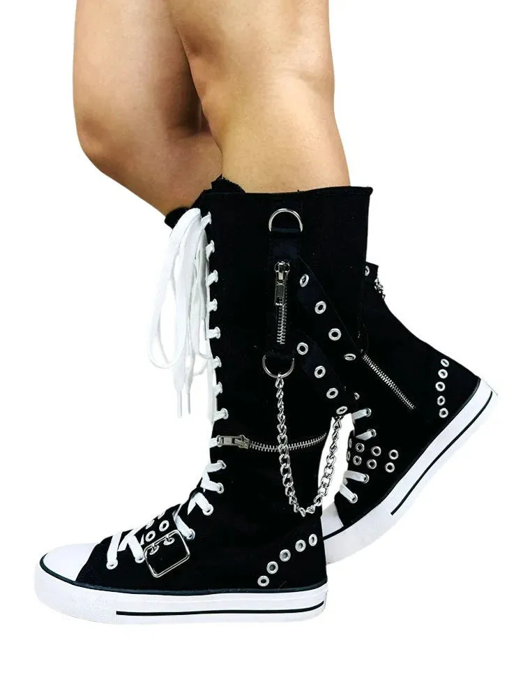 Rawr Knee-High Sneaker (White) Y.R.U.