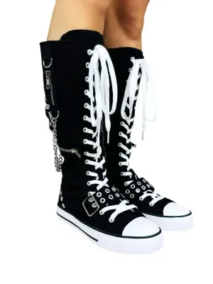 Rawr Knee-High Sneaker (White) Y.R.U.