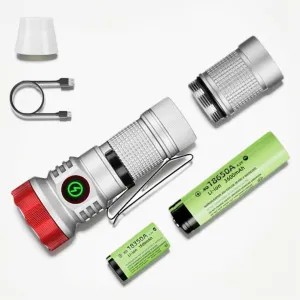 Rechargeable Flashlights High Lumens,Waterproof LED Flashlight 11 Modes,2000 Lumen Zoomable Long Beam Distance Small Flash Light with Magnetic Base & Clip-on,for Outdoor,Home,Camping (White)
