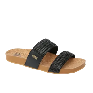 REEF Vista Braid II Sandal-Black/Cork