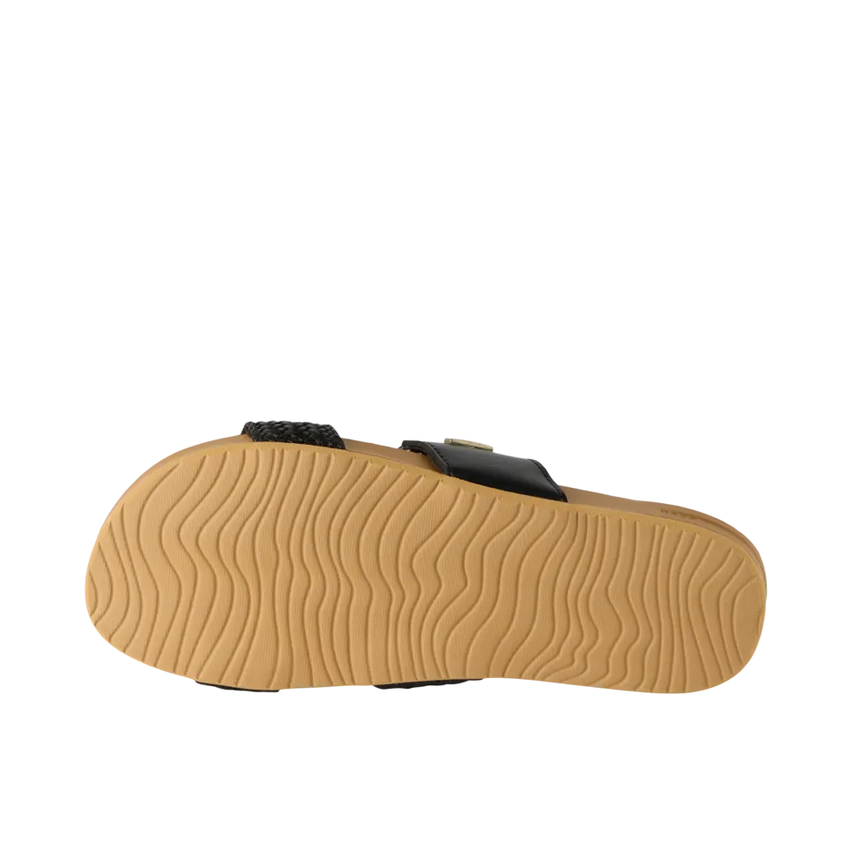 REEF Vista Braid II Sandal-Black/Cork