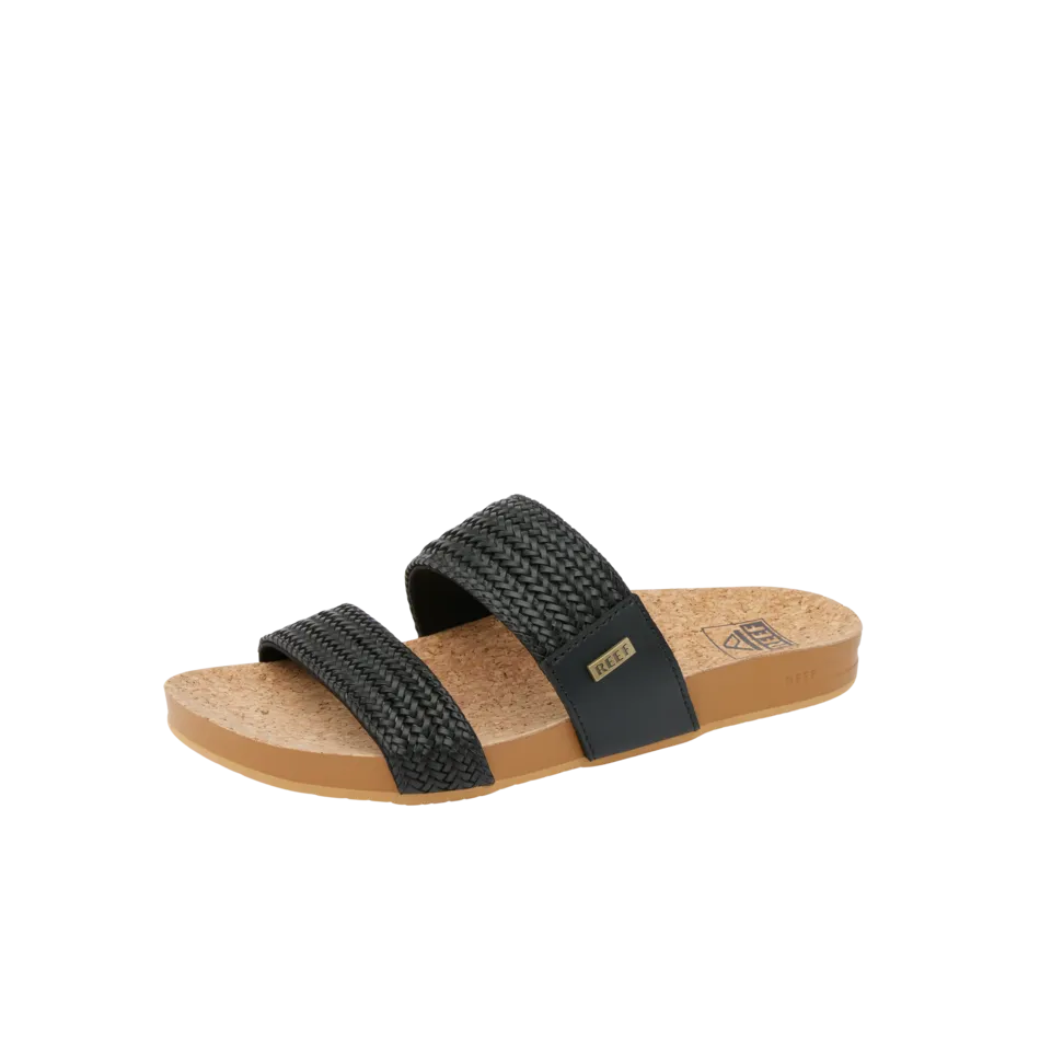 REEF Vista Braid II Sandal-Black/Cork