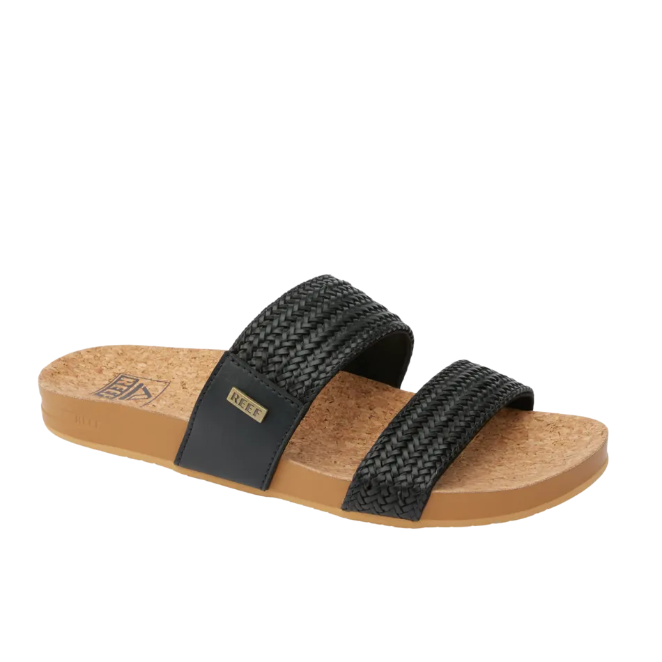 REEF Vista Braid II Sandal-Black/Cork