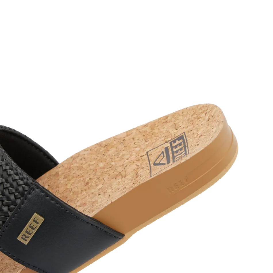 REEF Vista Braid II Sandal-Black/Cork