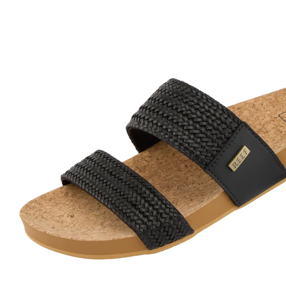 REEF Vista Braid II Sandal-Black/Cork
