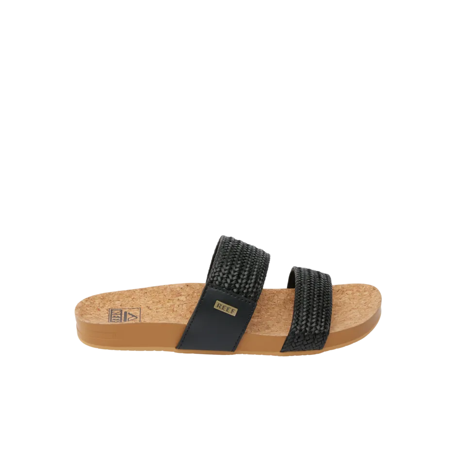 REEF Vista Braid II Sandal-Black/Cork