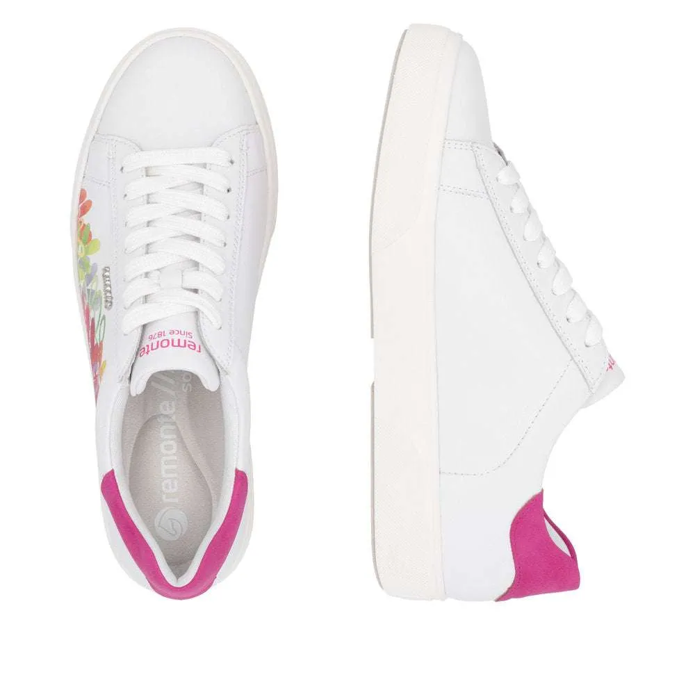 Remonte Rainbow Leaves Wide Fit Trainer|D2J0082