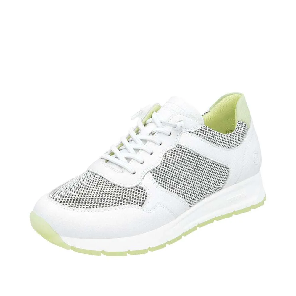 Remonte Wide Fit White Mesh Trainer|D2G0380