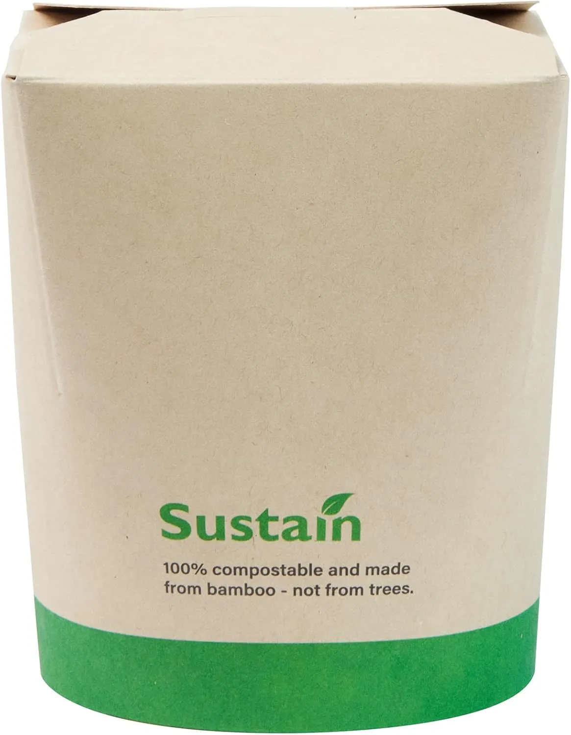 Restaurantware Sustain 16 Ounce Sturdy Paper Take Out Boxes, 50 Disposable Take Out Food Containers - With PLA lining, Compostable, Bamboo Paper Containers, Built-In Tab-Lock Cover, Greaseproof