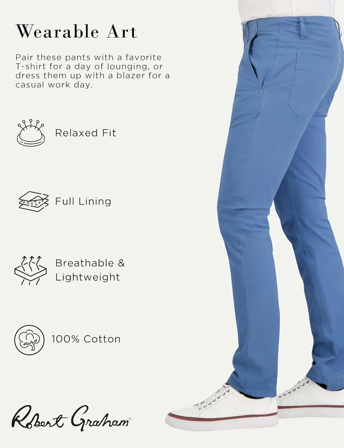 Robert Graham Men's The Roades Jeano 5-Pocket Pants