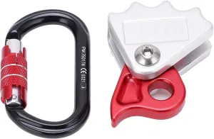 Rope Grab, Closing Rope Grab High Strength Safe Easily Use Slide Light Practical Lanyard Arborist Gear Kit for Mountaineering Climbing