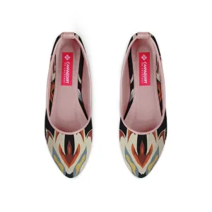 Rose Round Toe Shoe Flame
