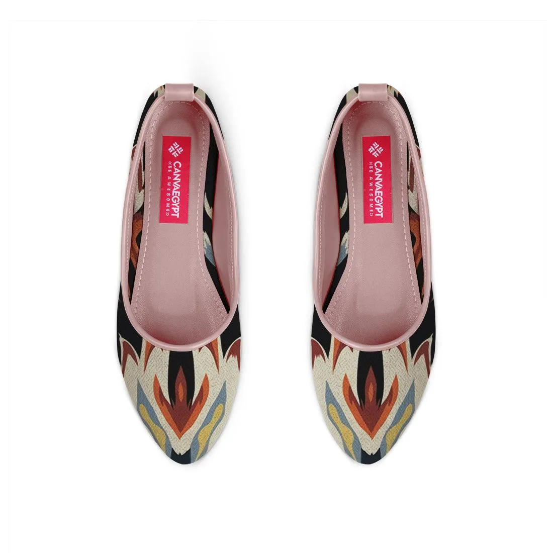 Rose Round Toe Shoe Flame