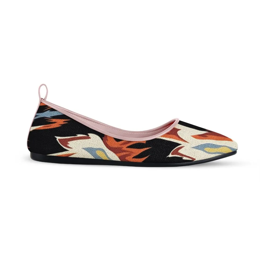 Rose Round Toe Shoe Flame