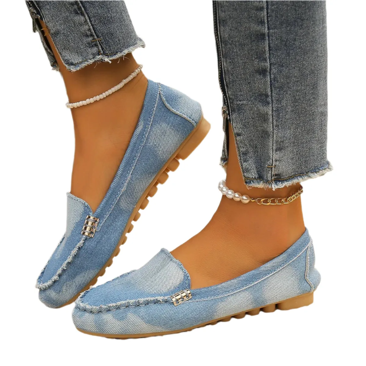 Round Toe Flat Loafers