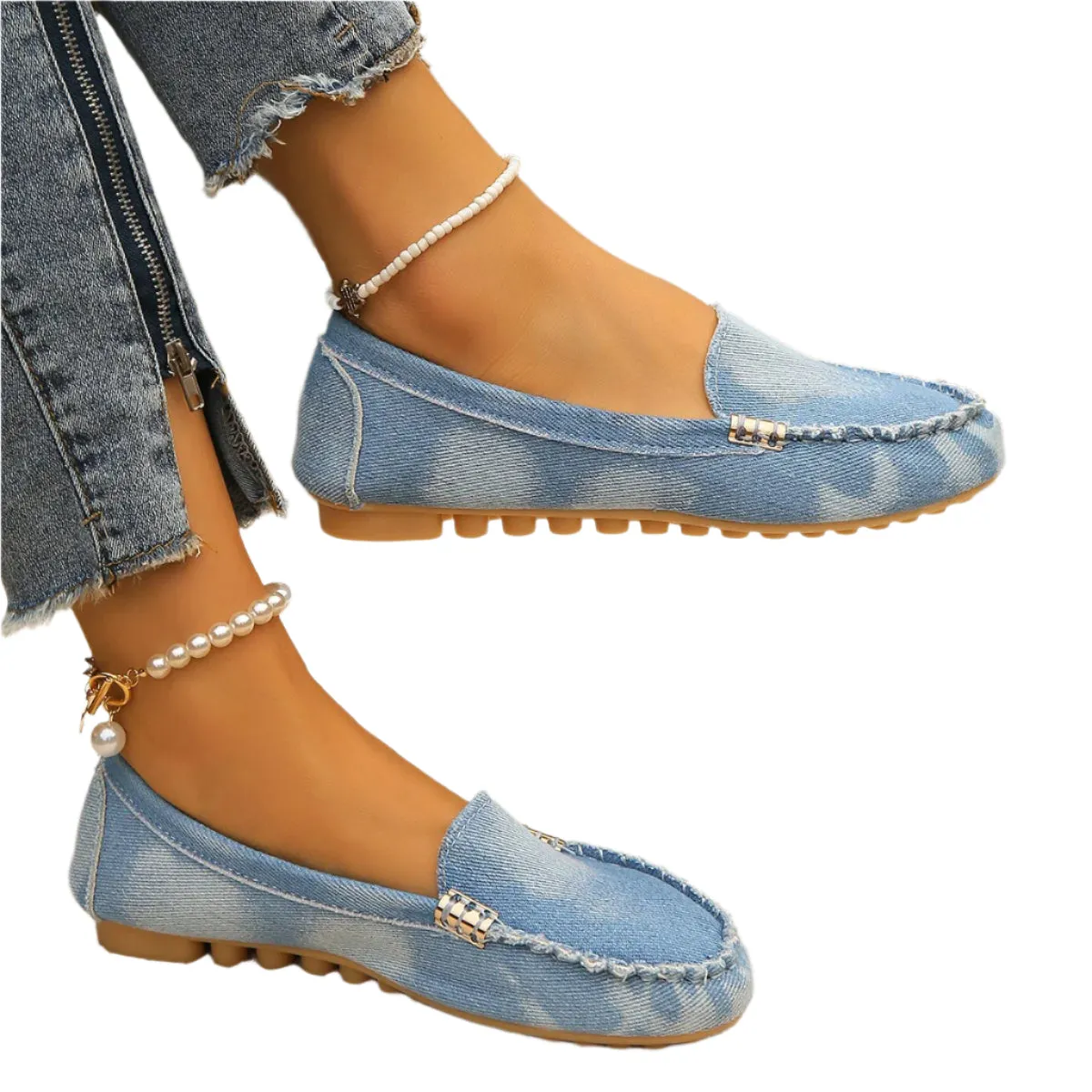 Round Toe Flat Loafers