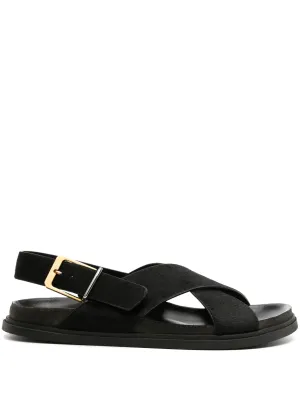 sandals Shockproof Shipping updates crossover-strap leather