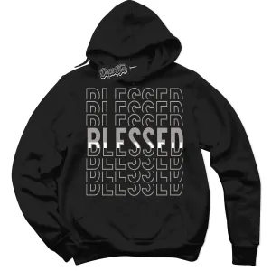 Satin Shadow 1s Sneaker Hoodie Blessed Stacked Graphic