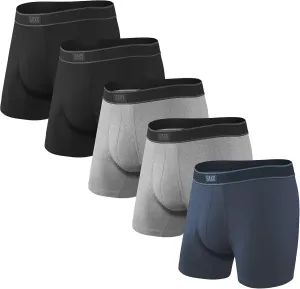 SAXX Underwear Co. Men's Underwear with Pouch Daytripper Boxer Brief Fly 5Pk