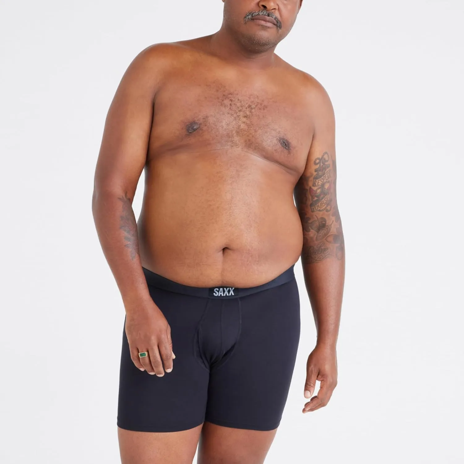 SAXX Underwear Co. Men's Underwear with Pouch Ultra Super Soft Boxer Brief Fly 3Pk