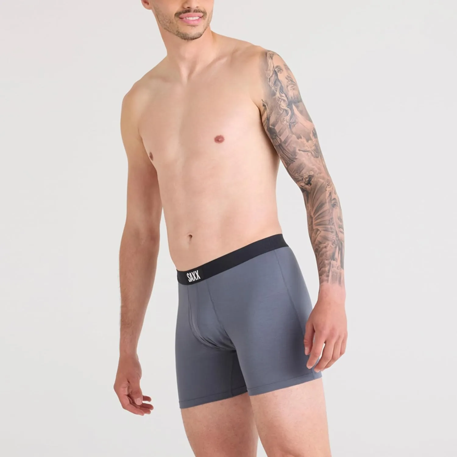 SAXX Underwear Co. Men's Underwear with Pouch Ultra Super Soft Boxer Brief Fly 3Pk