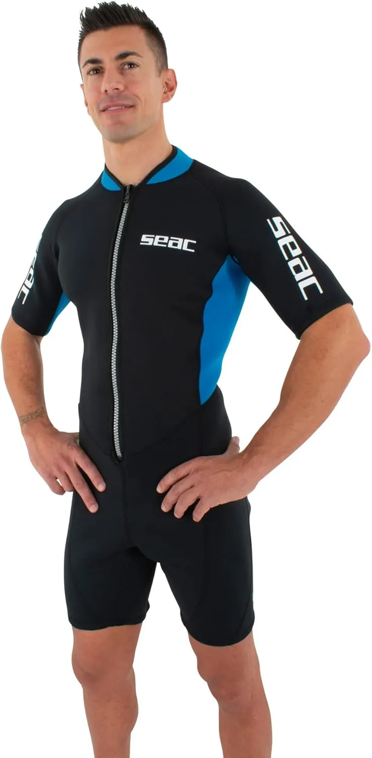 SEAC Look Man Snorkeling, Diving and Water Activity Shorty Wetsuit 2.5mm Neoprene